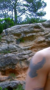 Hot Brunette Gets Fucked Hard Outdoors and Tits Cum-drenched