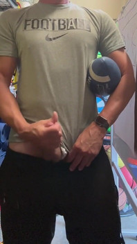 Alpha Stud Jockdad87 Shoots a Load of Football Cum