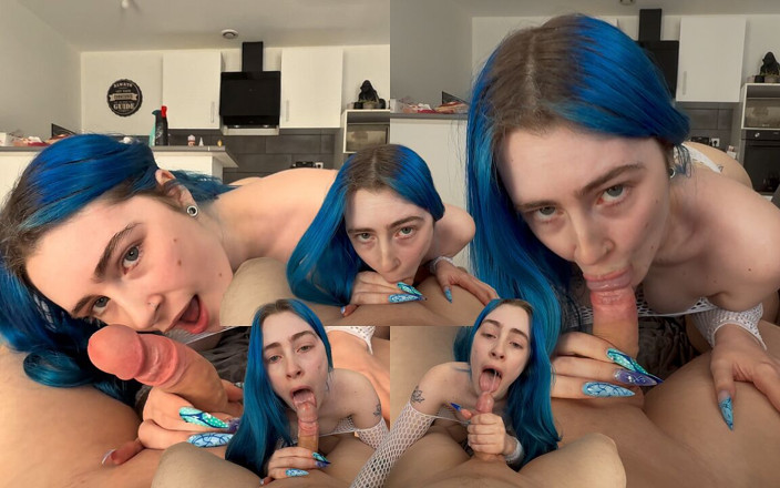 Minalf blowjob: I Suck Him in Front of the TV
