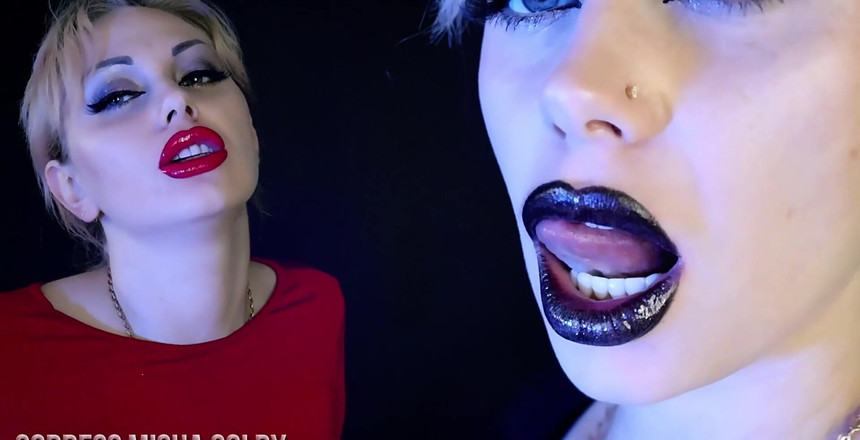 Goddess Misha Goldy: 唇中毒トレーニング!完全に洗脳されるようになる!グーン&amp;ジャーク7