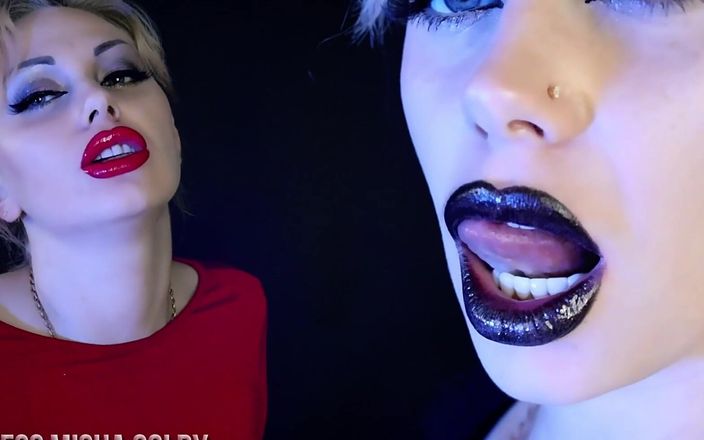 Goddess Misha Goldy: Lippen-Suchttraining! Werden Sie total gehirnwäsche! Goon &amp; 7