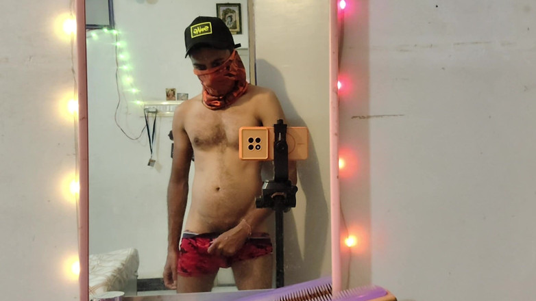 UltraHotBoy69: Feel the Lights Mirror Selfie