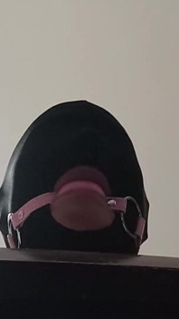 Tied up, Blindfolded and Ballgagged MILF Gets Fucked in Her Mouth, Pussy and Ass