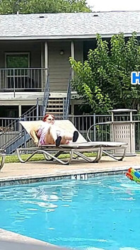 BBW Nurse Vicki and Handsome Harry in Pool Battle