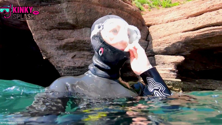 UKCuteGirl Lucy Lauren: Freediving fetiche fantasía aletas, jadeos y control bajo el agua