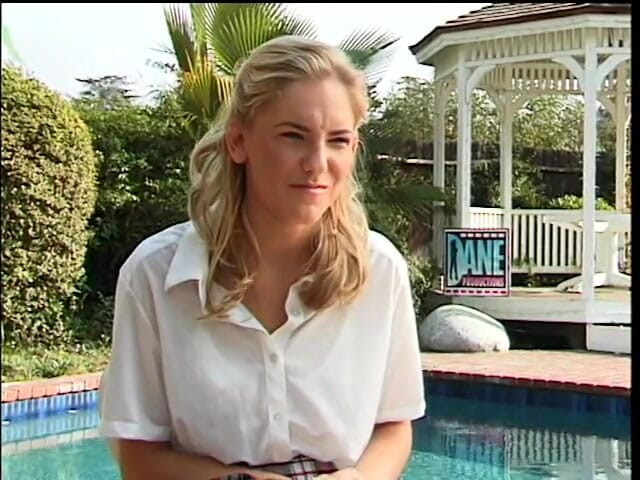 Back to School: Cute blonde teen pounded hard on her bed