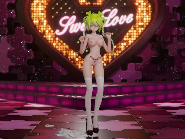 Hatsune Miku Shake It Song Undressing Dance Hentai Mmd 3D Blonde Hair Color Edit Smixix (Smixix)
