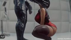 The fox 3D: Kompilasi gadis jahat residen bagian 4 dengan hentai suara 3d