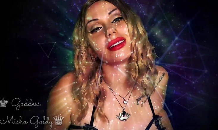 Goddess Misha Goldy: Orgasmy jsou mnohem intenzivnější, když se zaměřujete na moje oči...