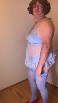Sissy Blue Lingerie
