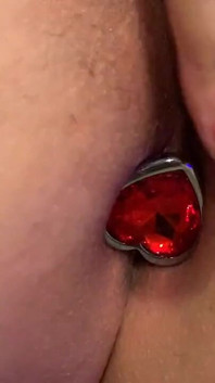Anal Plug with Red Heart