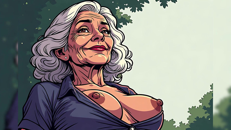 AI Porn: Topless Cartoon Grannies