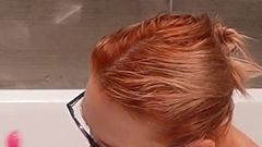 Big Tits Redhead MILF Takes Relaxing Bath - Bathing with Stella E03