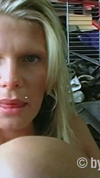 Sexy MILF Naked in the Garage