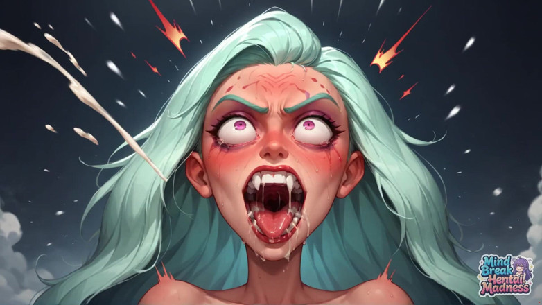 Mind Break Hentai Madness: Chaos v bílých vlasy: ohromující orgasmus při tahu za vlasy!