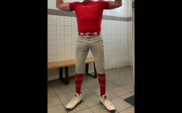 JockDad87: Buff Dilfjockdad87 bords dans les vestiaires en équipement de baseball