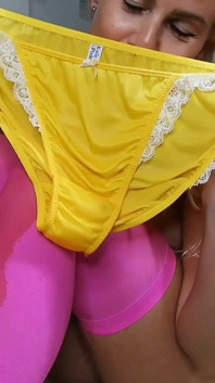 Yellow Heart New New New Squirting in Yellow Silk Panty Vid Added to My Collection Yellow Heart