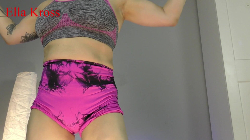 Worship My Muscles Loser! HD Mp4 (Ella Kross)