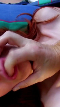 Redhead skinny teen Vladana Fucked in tight pussy by the pool boy on vacation
