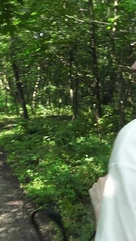 Špinavá dívka vrhá a močí v parku