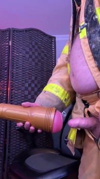 Firefighter Fleshlight Fun and Cum