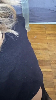 Little Woman and Huge Toys in Her Ass