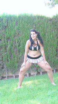 Carmina Ordena: Young Spanish Babe Carmina Ordena Peeing in the Garden