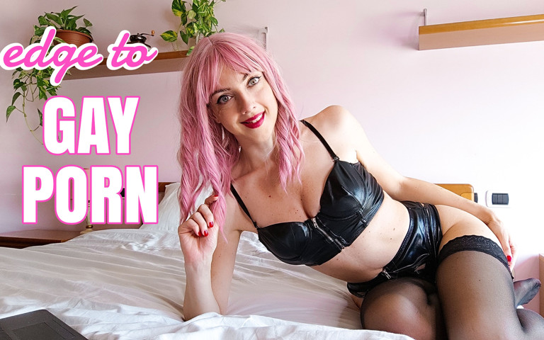 Femdom Bi Training: Edge to Gay Porn (Princess StellaX)