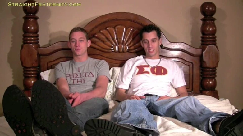 Straight Fraternity: Navy Buddies Gay Chicken Challenge