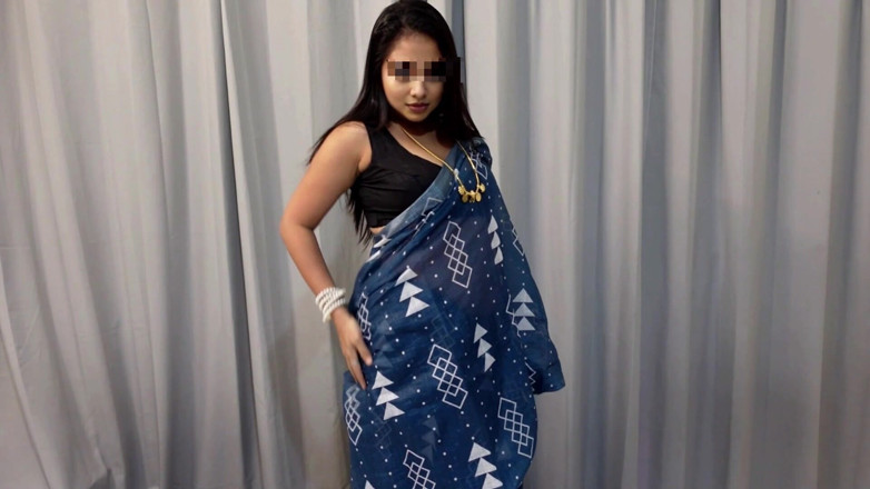 Curvy cum couple: Hot Indian Girl Doggy Style with Stepaunty Saree Sex