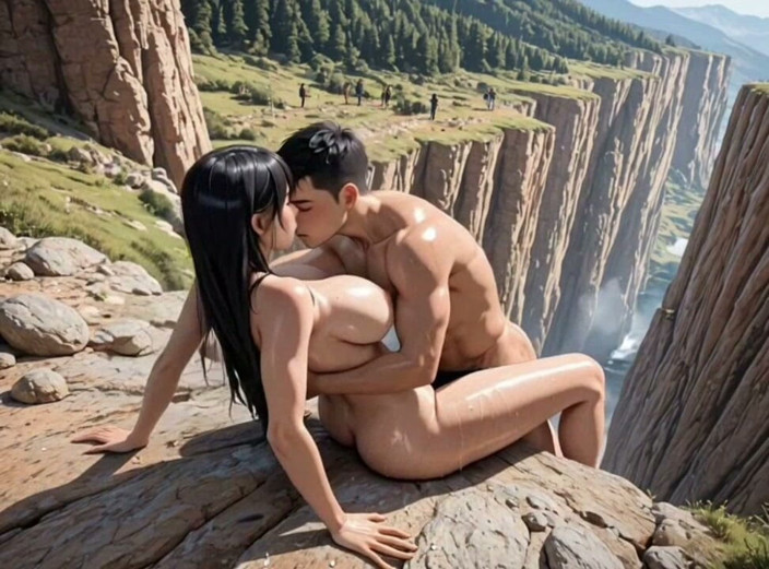 Janekats: Montañista solitaria tetona encontró al hombre y necesita mucho follar...
