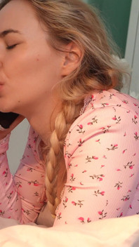 Horny Stepdaddy Taking His Daughter’s Anal While She’s Talking with Her BF