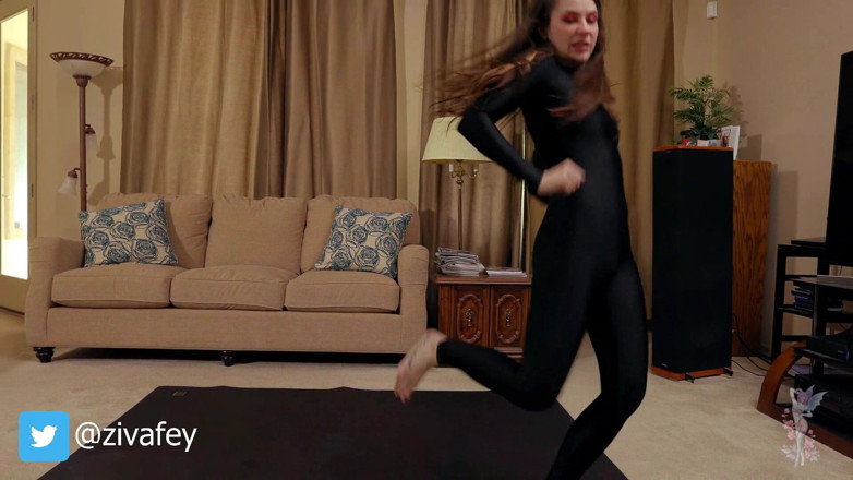 Ziva Fey: Ziva Fey and Mewchii Fey - secret agent skype show custom