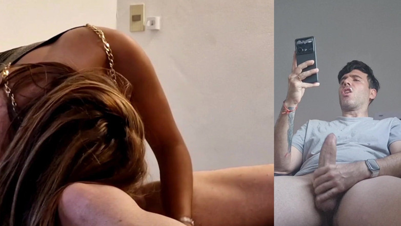 Latinascachondas: Prietenul meu vede cum sug încă un penis