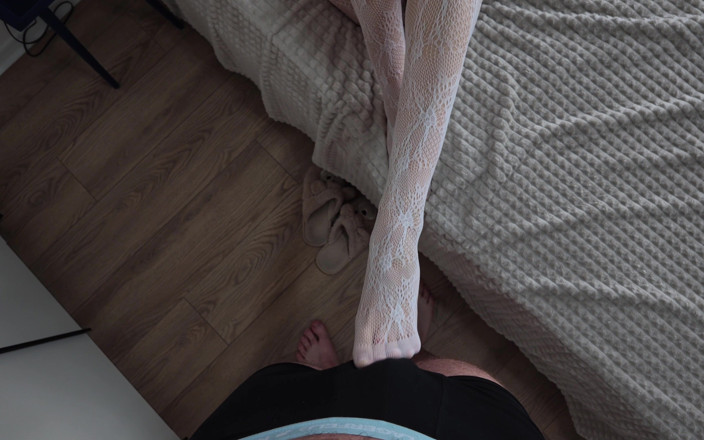 LoveHomePorn: White Lace and She Gets Pounded From Behind