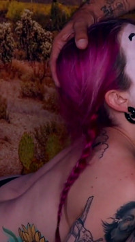 Messy Deep Throat Clown Blowjob