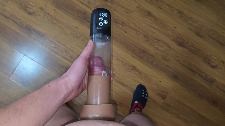 Fap_man93: Dopo L'orgasmo - Pompino Il Mio Cazzo in Una Pompa Del...