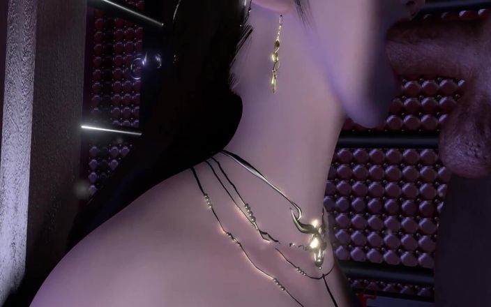Why fuck so hard: 3D geiles sexy cosplay-modell haben BDSM-sex mit riesigem schwanz