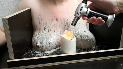 Bouncy Tits Action: The tit waxing machine 2