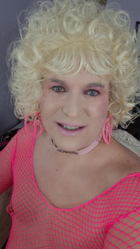 Kissing a Blonde Transvestite?