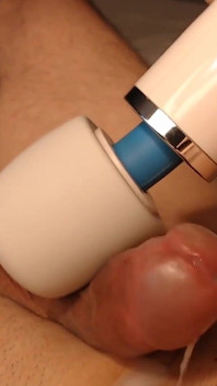 Curved Cock Cumshot with Vibrator