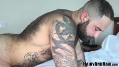 Hairy And Raw: HAIRYANDRAW - fusti pelosi Adam James e Atlas Grant senza preservativo
