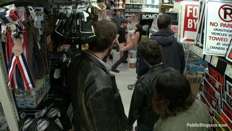 Public Disgrace by Kink: 20 Year Old Slut Gets Used in a Hardware Store