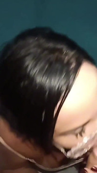 Sucking Stepson's Cock and Sitting
