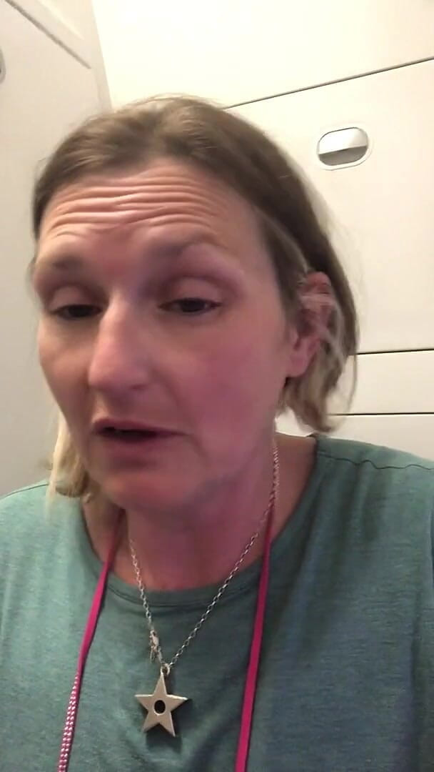 Huge Piss on Plane After Holding It for Four Hours! (Rachel Wrigglers)