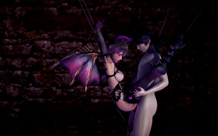 Waifu club 3D: Succubus got pussy creampie in BDSM basement