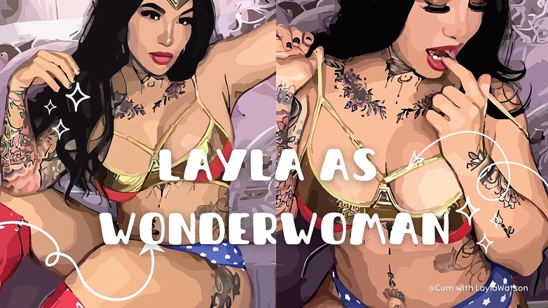 laylawatson: Layla, Wonderwoman te va face să ejaculezi!