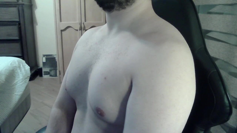 Himbo_Fox: Muscular Jock Flexes His Muscles on Can