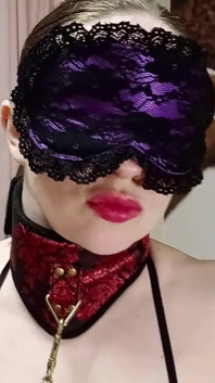 Playing with a Vibrator and Blindfolded