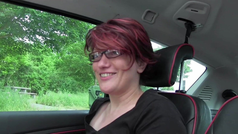 Popp Sylvie: Outdoor sex at German Autobahn with Popp Sylvie